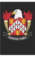 Parsons: Parsons Coat of Arms and Family Crest Notebook Journal (6 x 9 - 100 pages)