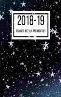 2018-19 Planner Weekly and Monthly: July 2018 to June 2019 - 8 x 10 Inches - Paperback