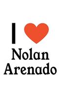 I Love Nolan Arenado: Nolan Arenado Designer Notebook