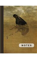 Notes: Composition Notebook Journal (Large) - Ruled Lined Writing and Journaling Book - Japanese Sea-Scape Art