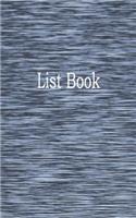 List Book: 1/4 Inch Graph Ruled, Memo Book, 5x8, 104 Pages