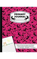 Primary Journal: Unicorn Hot Pink Draw and Write Composition Notebook for girls K-2. Magical Fantasy book story paper. Half Blank Sheets for Writing and Drawing Spac(Primary Journals Write and Draw)
