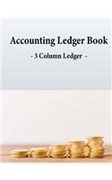 Accounting Ledger Book - 3 Column Ledger -: Income & Expenses Ledger with Columns for Date, Description, Reference, Credit, Debit And Balance fields - Simple Account Tracker (Large 8.5"x11" - (Business Accounting and Financial Management)