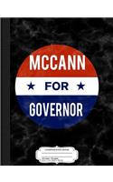 Sam McCann for Governor of Illinois Composition Notebook: College Ruled 93/4 X 71/2 100 Sheets 200 Pages for Writing