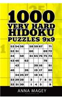 1000 Very Hard Hidoku Puzzles 9x9: Hidoku Puzzle Book for Adults