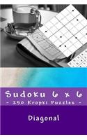 Sudoku 6 X 6 - 250 Kropki Puzzles - Diagonal