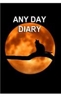 Any Day Diary: 6" X 9" One Day Per Page Format