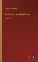 Geschichte der Metaphysik bis Kant