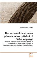 syntax of determiner phrases in Irob, dialect of Saho language
