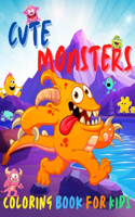 Cute Monsters Coloring Book for Kids