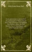 From generation to generation: the genealogies of Henry Moore Neil, Abby Grosvenor Tillinghaste, Guy Mallon, Albert Neilson Slayton, Byron Lakin Bargar and Alfred Hastings Chapin