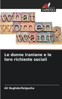 donne iraniane e le loro richieste sociali