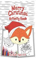 Christmas Activity Book for Kids Ages 4-8