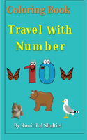 Coloring Book- Travel with Number 10