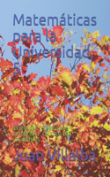 Matemáticas para la Universidad, 5