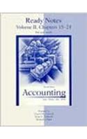Ready Notes Volume 2 Chapters 15 to 24 for Use with Accounting
