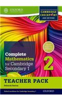 Complete Mathematics for Cambridge Secondary 1 Teacher Pack 2: For Cambridge Checkpoint and Beyond