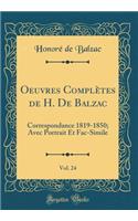 Oeuvres Complètes de H. de Balzac, Vol. 24