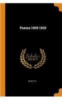 Poems 1909 1925