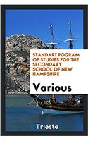 Standart pogram of studies for the secondary school of New Hampshire