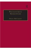 Pseudonymous Shakespeare