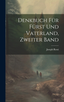 Denkbuch für Fürst und Vaterland, Zweiter Band
