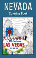 (Edit -Invite only) - Nevada Coloring Book: Adult Coloring Pages, Painting on USA States Landmarks and Iconic, Funny Stress