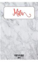Mila 4 month Planner Undated