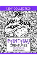 Fantasy Creatures Coloring Book: A Magnificent Collection Of Extraordinary Mythical Legendary Fantasy Creatures For Adult Inspiration And Relaxation