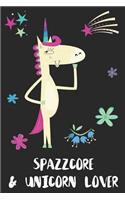 Spazzcore & Unicorn Lover: Blank Lined Notebook Journal Gift Idea