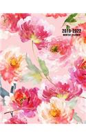 2019-2022 Monthly Planner: Large Academic Year Planner with Inspirational Quotes and Floral Cover, Volume 2 (July 2019 - June 2022)