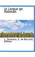 La Langue GE Rabelais