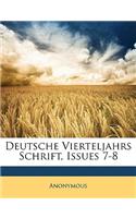 Deutsche Vierteljahrs Schrift, Issues 7-8