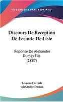 Discours de Reception de LeConte de Lisle