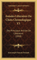 Annales Litteraires Ou Choix Chronologique V3