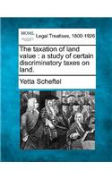 taxation of land value