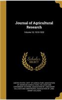 Journal of Agricultural Research; Volume 18, 1919-1920