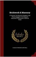 BRICKWORK & MASONRY: A PRACTICAL TEXT BO