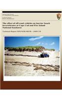 effect of off-road vehicles on barrier beach invertebrates at Cape Cod and Fire Island National Seashores