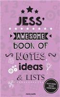Jess' Awesome Book Of Notes, Lists & Ideas: Featuring brain exercises!(English)
