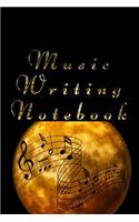 Music Writing Notebook: Blank Lined Journal Notebook