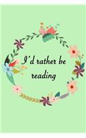 I'd rather be reading