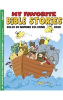 My Favorite Bible Stories 6pk: Color-by-Number Coloring Book