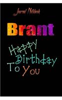 Brant: Happy Birthday To you Sheet 9x6 Inches 120 Pages with bleed - A Great Happybirthday Gift