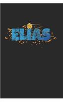 Elias Notebook: Individualized Diary Journal 6x9 inches with 120 Lined Pages - Personalized Notebook For Kids