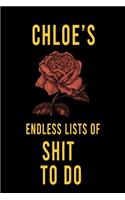 Chloe's Endless Lists of Shit to do