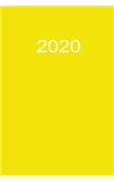 2020: Terminplaner 2020 A5 Gelb