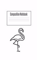 Composition Notebook: Flamingo Gifts for Woman Blank Lined Notebook Journal & Planner - 6 x 9 inches, College Ruled Lined,110 Pages