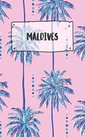 Maldives: Dotted Travel Diary Notebook or Journey Dotted Grid Journal - Holiday Trip Pocketbook for Men and Women with Dots