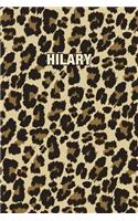 Hilary: Personalized Notebook - Leopard Print (Animal Pattern). Blank College Ruled (Lined) Journal for Notes, Journaling, Diary Writing. Wildlife Theme Des